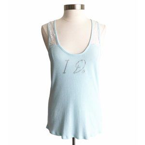 Betsey Johnson I Do Graphic Bridal Tank Top Sz L